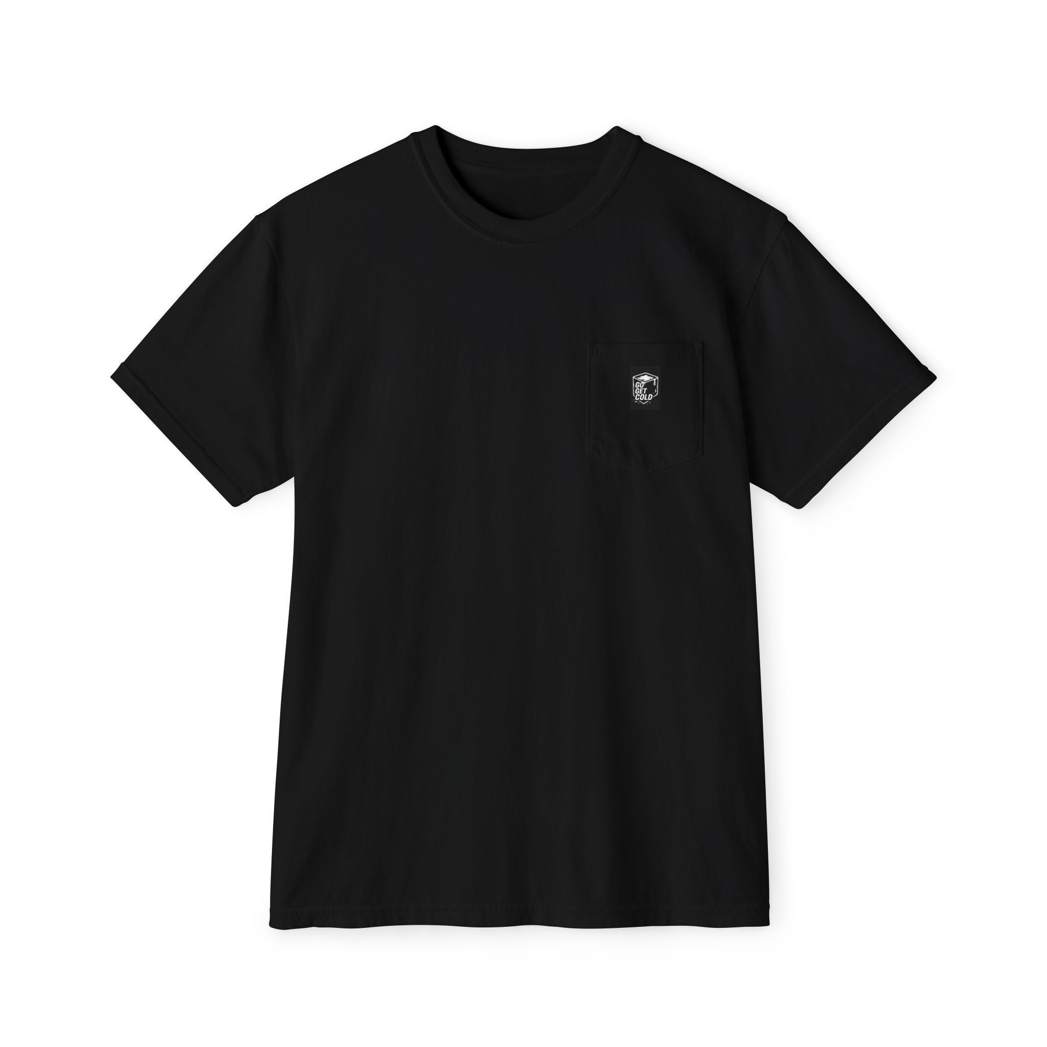 Go Get Cold ice cube logo Pocket T-Shirt | As Cold Plungers You Know When You Know.....just GO GET COLD